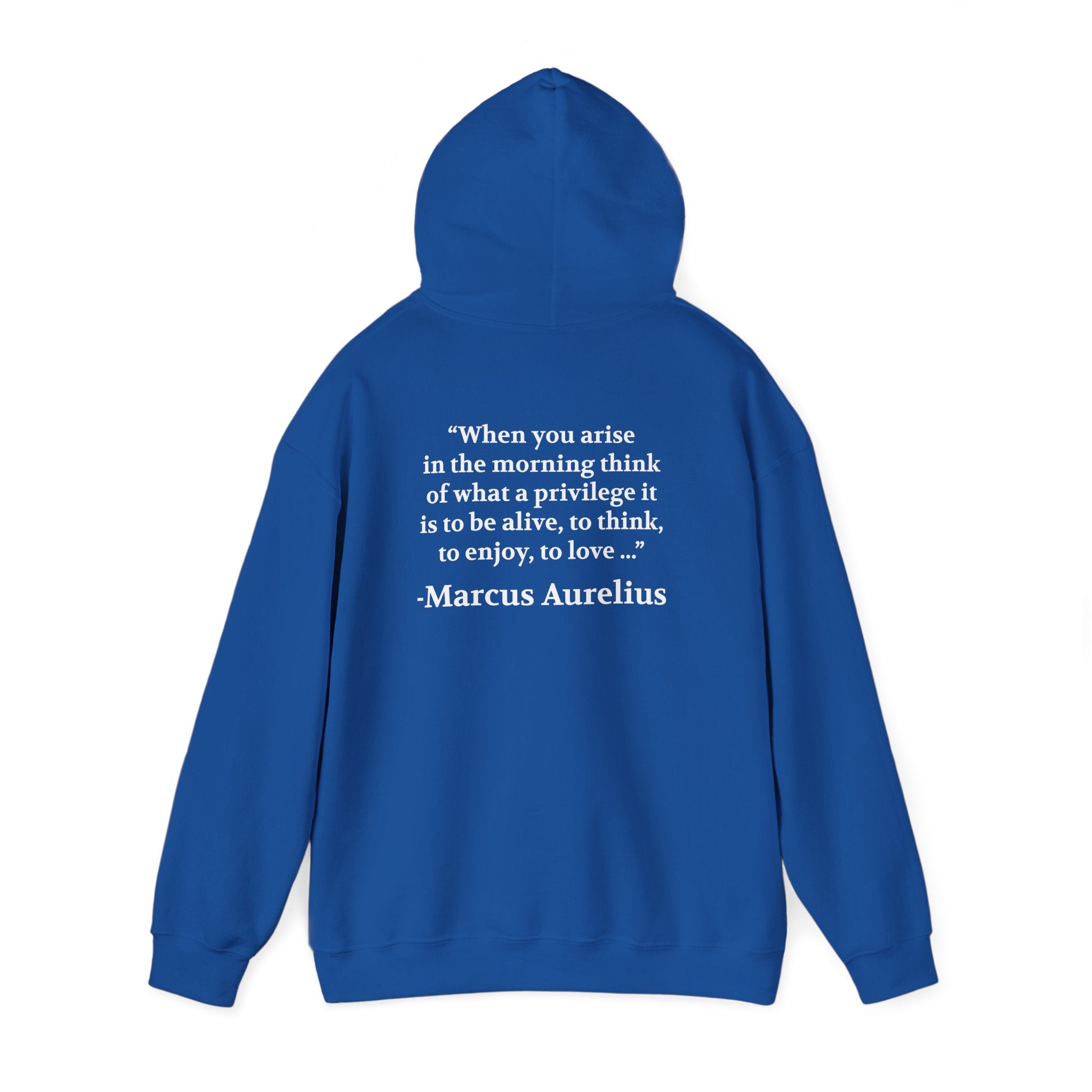 Motivational Hoodie. Marcus Aurelius